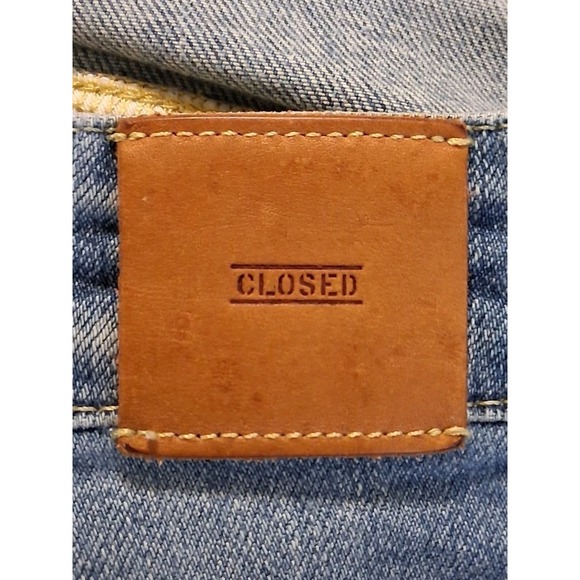 CLOSED Pedal Pusher Jeans Womens 32 Blue Stretch Denim Made In Italy High Rise - Picture 8 of 13